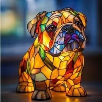 Artistic Dog Breed LED Night Light for Home Decor