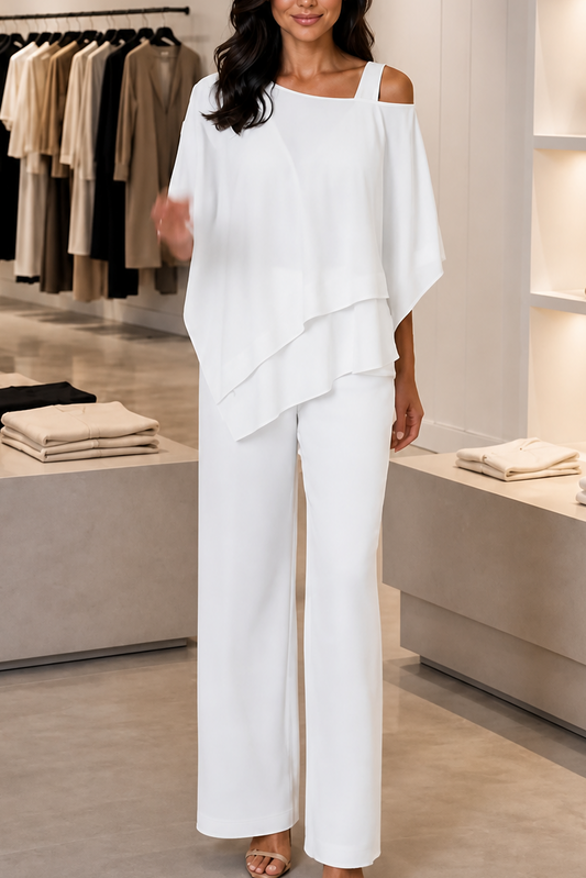 Asymmetric Layered Two-Piece Set