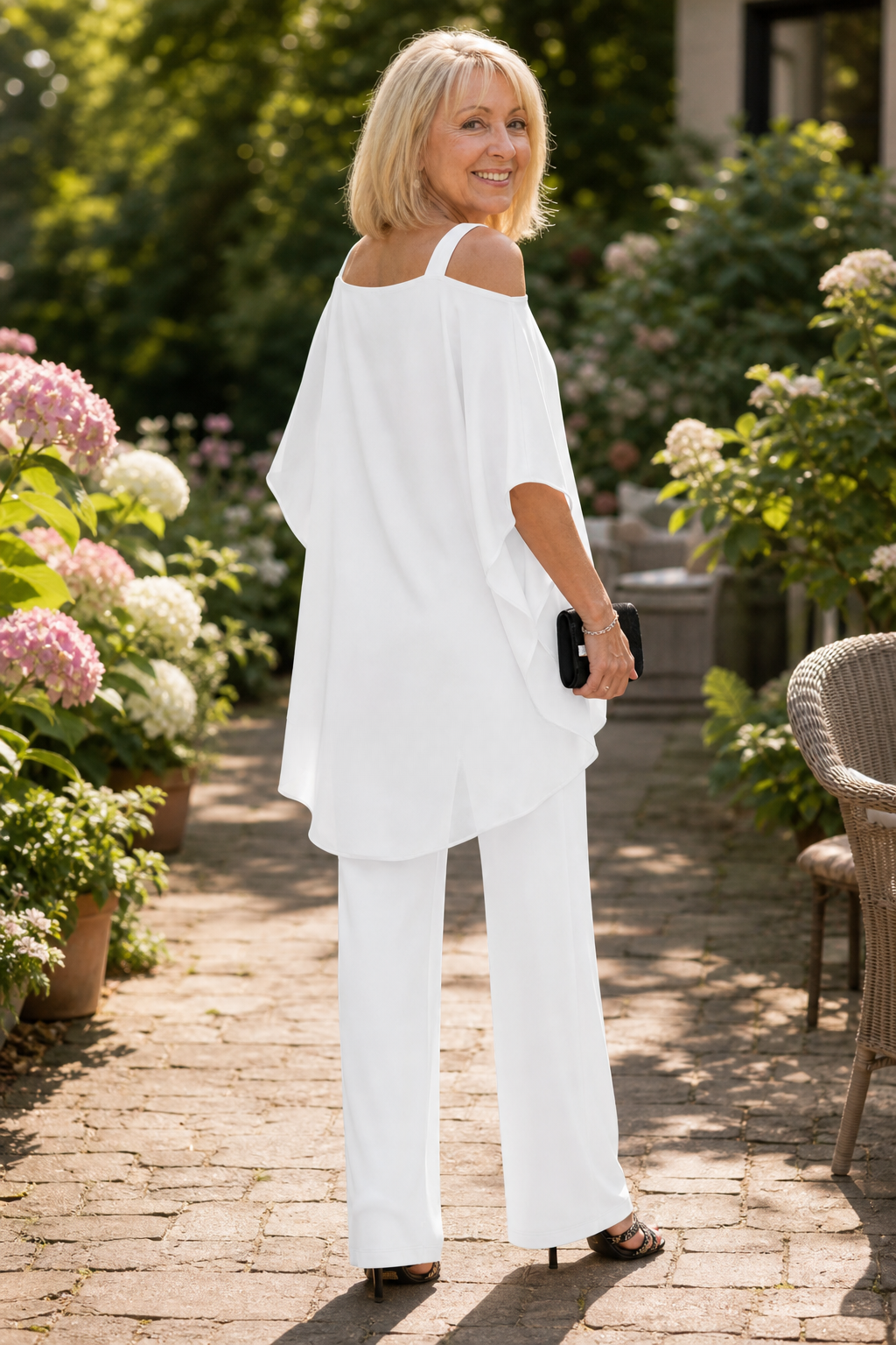 Asymmetric Layered Two-Piece Set