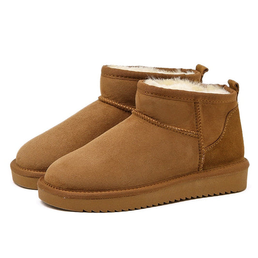 Autumn Fur-Lined Suede Winter Ankle Boots
