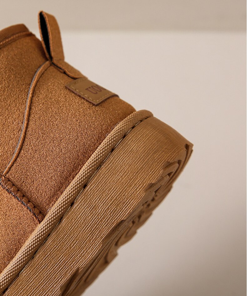 Autumn Fur-Lined Suede Winter Ankle Boots