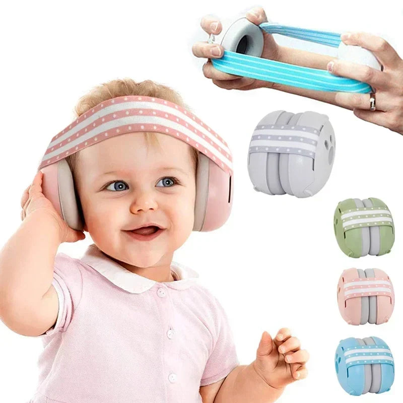 Baby & Toddler Noise-Canceling Earmuffs - Soft & Adjustable