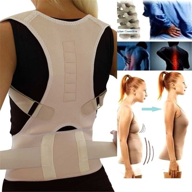 Back Support Brace - Posture Correction and Magnetic Therapy for a Healthy Back
