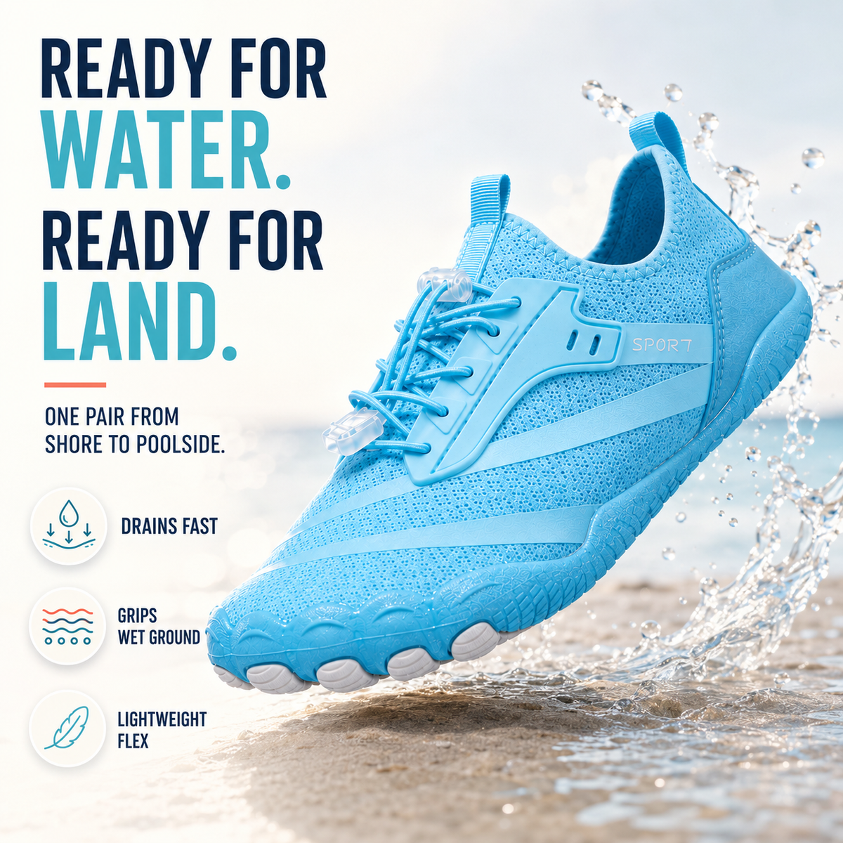 Barefoot Water Shoes - Quick-Dry Non-Slip Beach Shoes