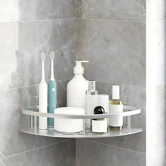 Bathroom Organizer - Stainless Steel Wall Organizer with 1 or 2 Tiers