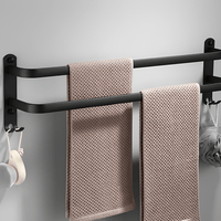 Bathroom Storage Shelf - Wall-Mounted Towel Holder