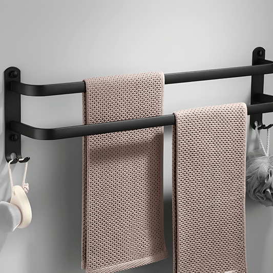 Bathroom Storage Shelf - Wall-Mounted Towel Holder