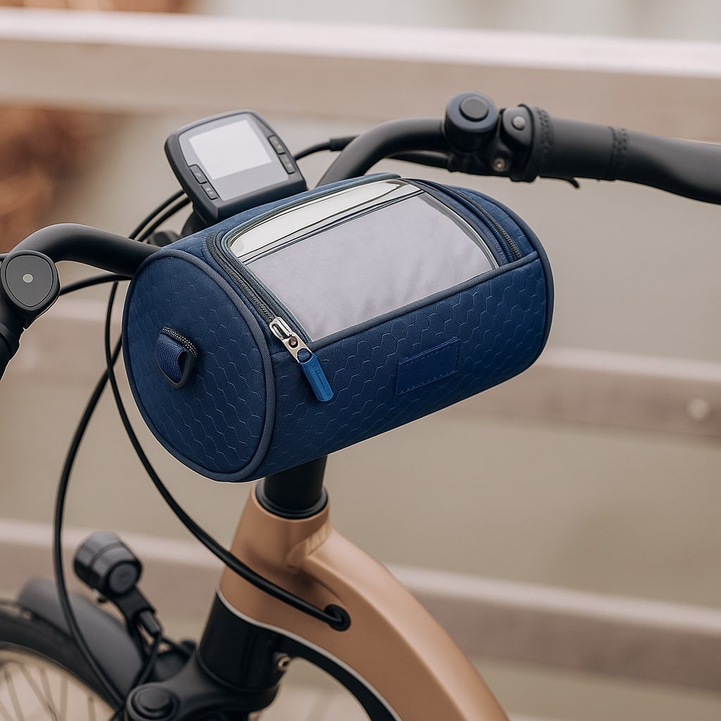 Bike Bag with Touchscreen Compatibility and Universal Hook-and-Loop System