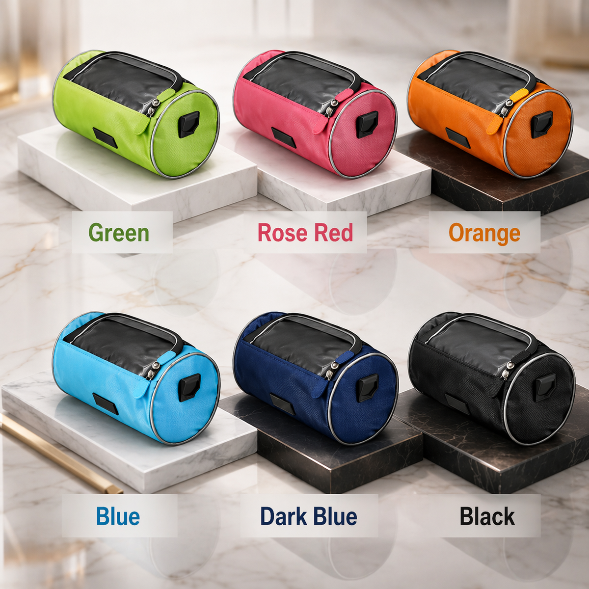Bike Bag with Touchscreen Compatibility and Universal Hook-and-Loop System