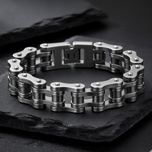 Biker Chain Bracelet - Forged Steel Series