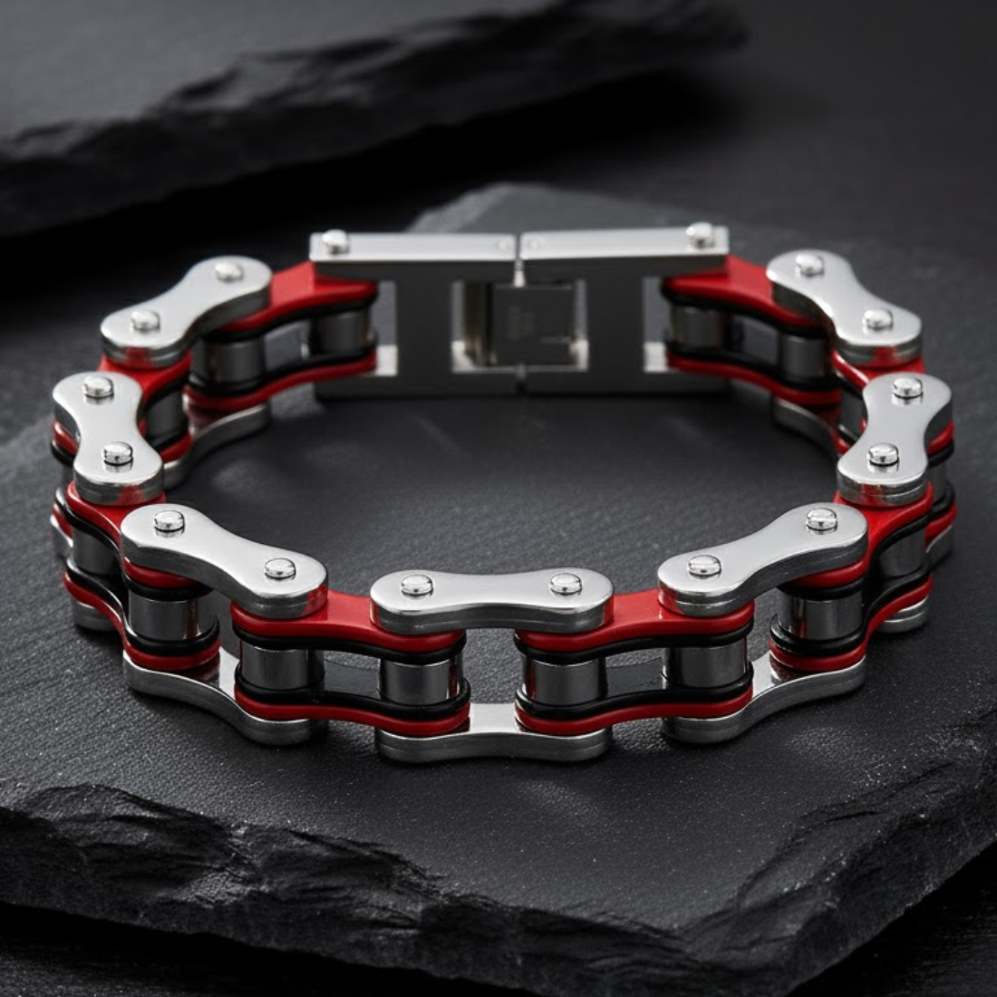 Biker Chain Bracelet - Forged Steel Series