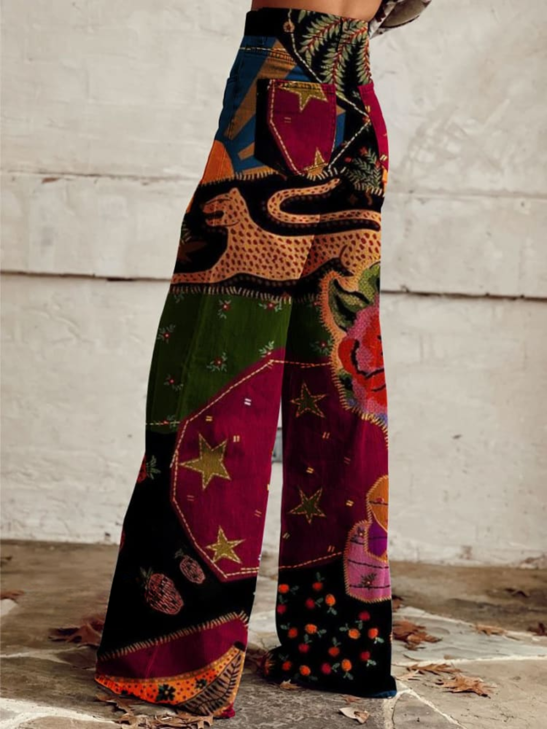 Bohemian Denim Trousers for a Colorful and Creative Flair