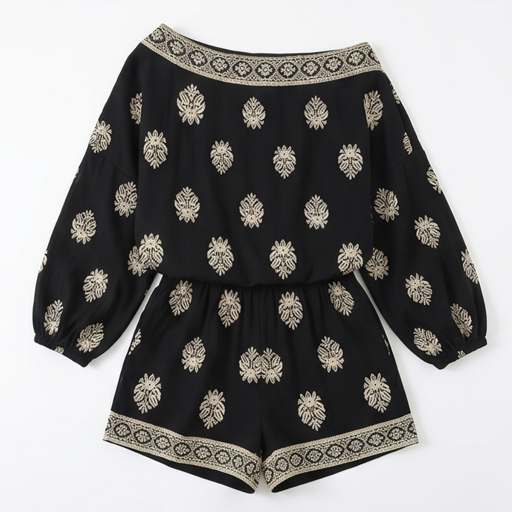 Bohemian Off-Shoulder Matching Set