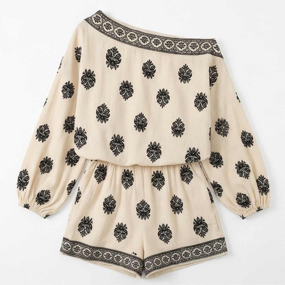 Bohemian Off-Shoulder Matching Set