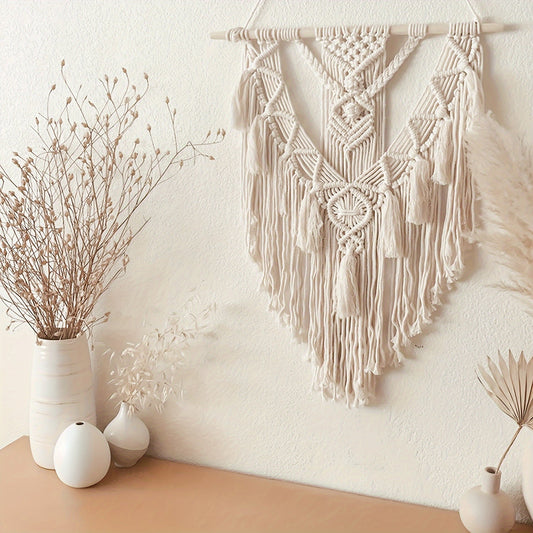 Boho Macrame Wall Hanging | Handwoven Tapestry