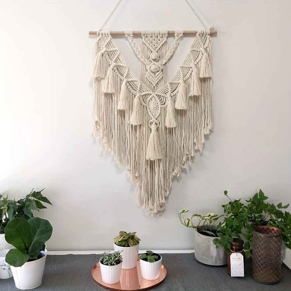 Boho Macrame Wall Hanging | Handwoven Tapestry