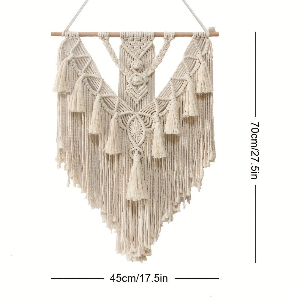 Boho Macrame Wall Hanging | Handwoven Tapestry