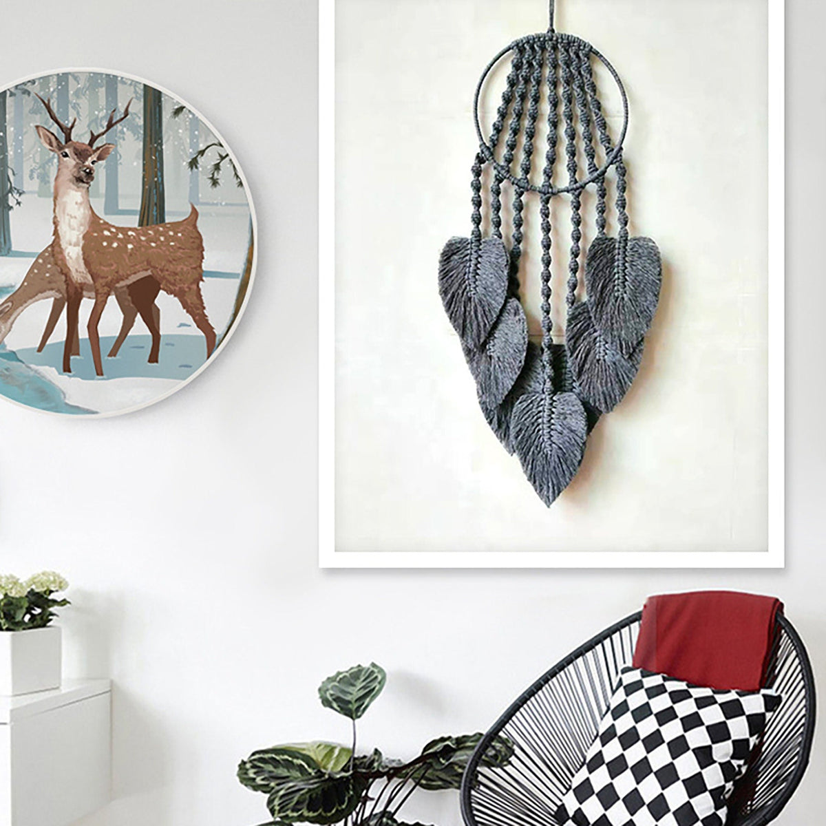 Boho Woven Dreamcatcher Tapestry Hanging Decoration