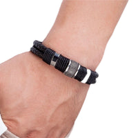 Braided Men's Bracelet with Magnetic Clasp
