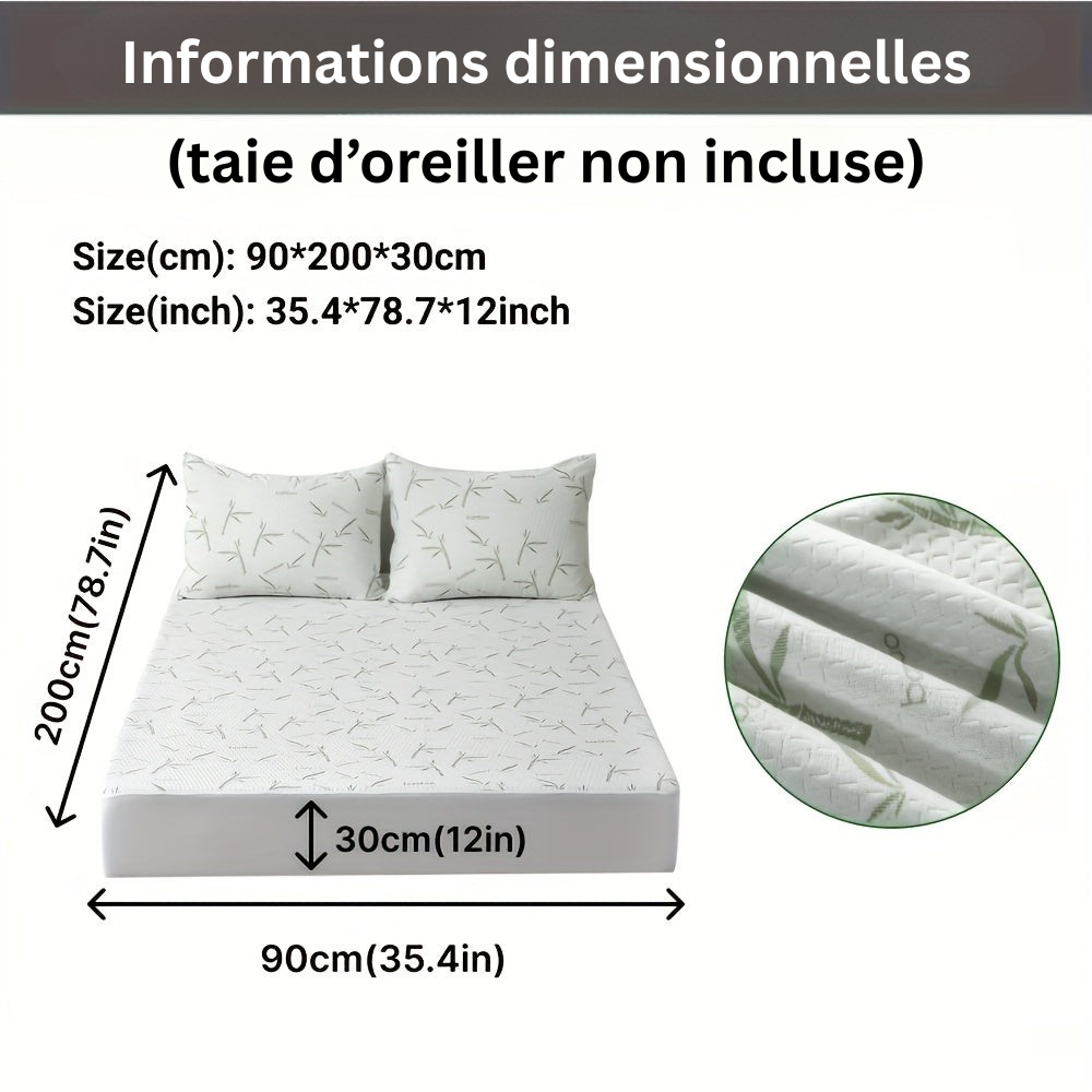 Breathable and Cooling Bamboo Mattress Protector for Better Sleep Comfort