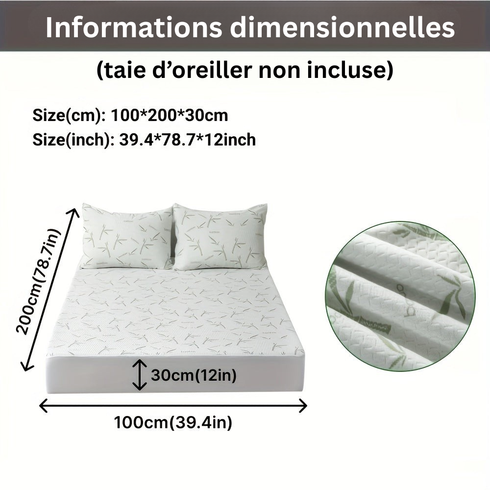 Breathable and Cooling Bamboo Mattress Protector for Better Sleep Comfort