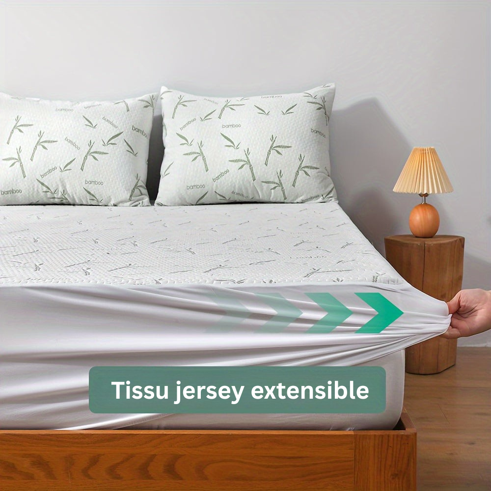Breathable and Cooling Bamboo Mattress Protector for Better Sleep Comfort