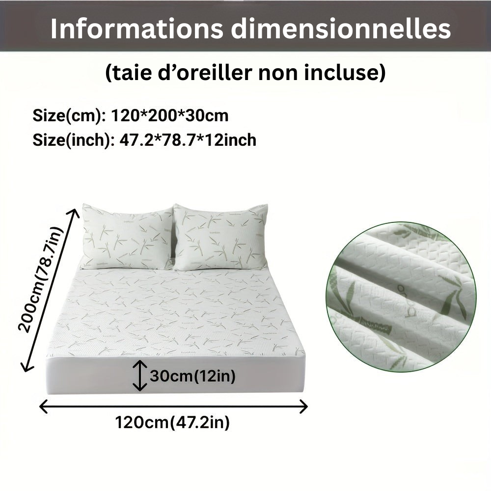 Breathable and Cooling Bamboo Mattress Protector for Better Sleep Comfort