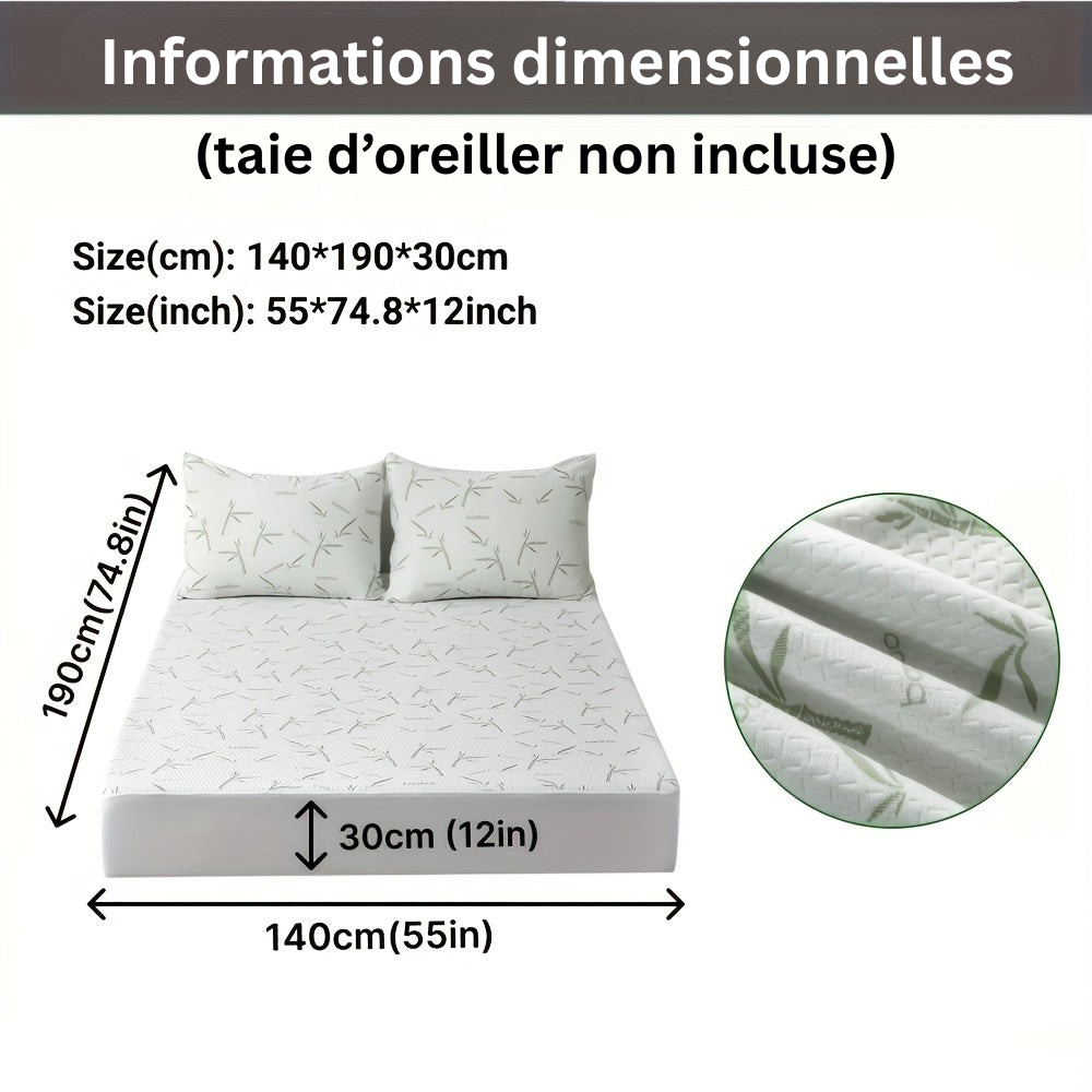 Breathable and Cooling Bamboo Mattress Protector for Better Sleep Comfort