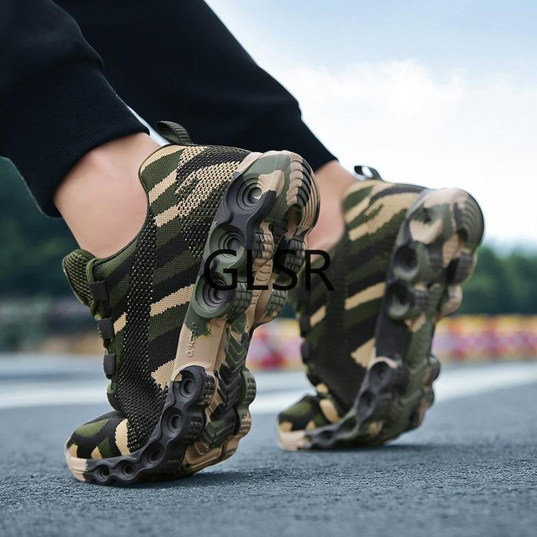 Breathable Camouflage Print Sneakers