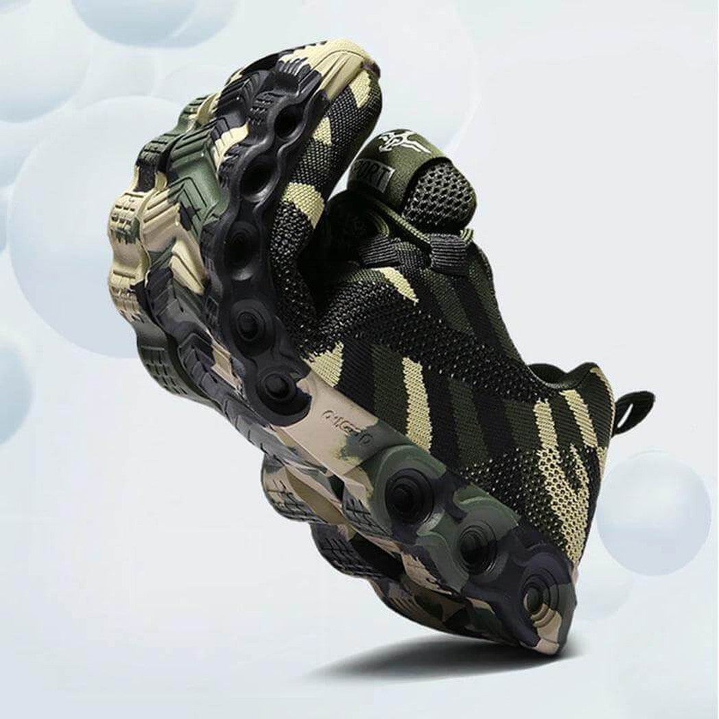 Breathable Camouflage Print Sneakers