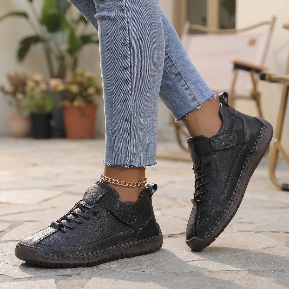 Breathable Fabric Women's Sneakers | Comfortable Laceless Walking Shoes