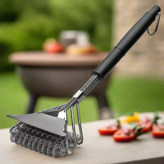 Bristle-Free Stainless Steel BBQ Brush