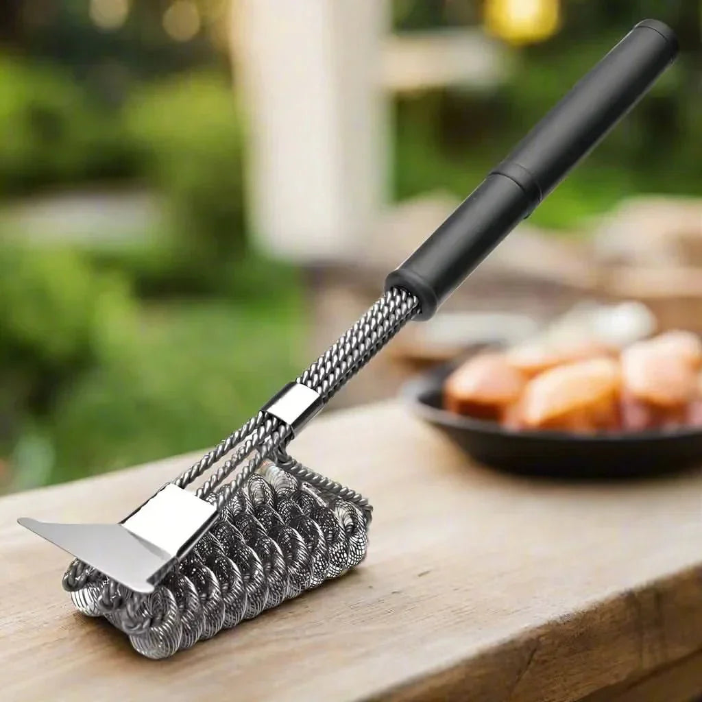 Bristle-Free Stainless Steel BBQ Brush