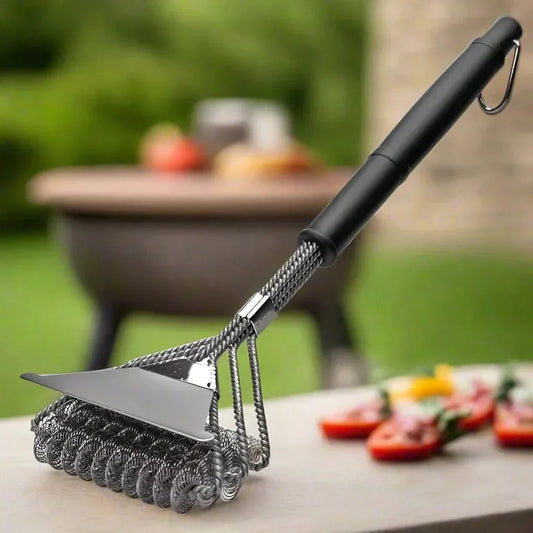 Bristle-Free Stainless Steel Grill Brush