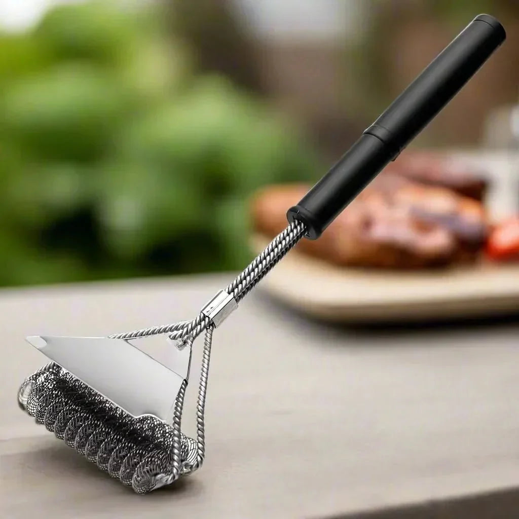 Bristle-Free Stainless Steel Grill Brush