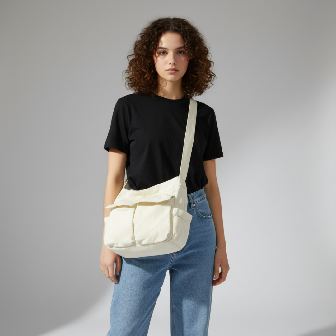 Canvas Shoulder Satchel Bag