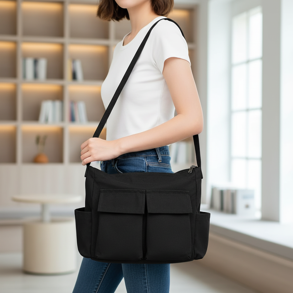 Canvas Shoulder Satchel Bag