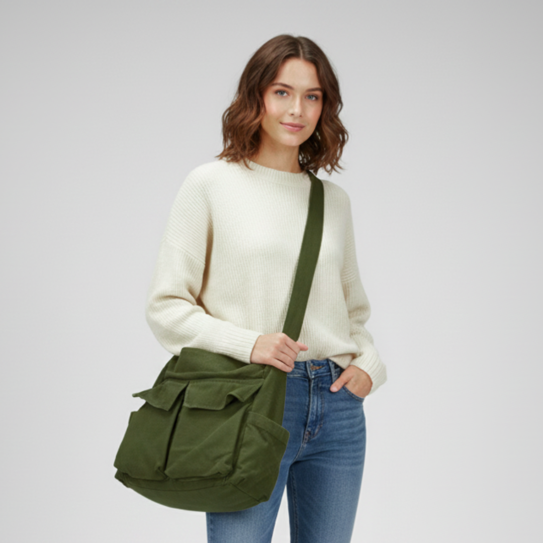 Canvas Shoulder Satchel Bag