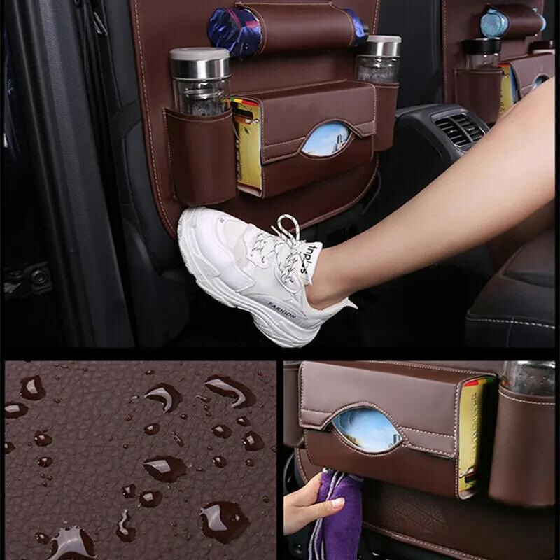 Car Backseat Organizer with Foldable Tray Table