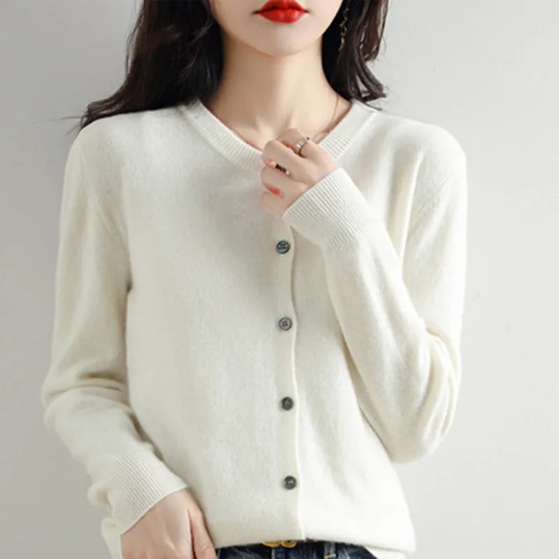 Cashmere Cardigan Soft Knit for Spring and Autumn