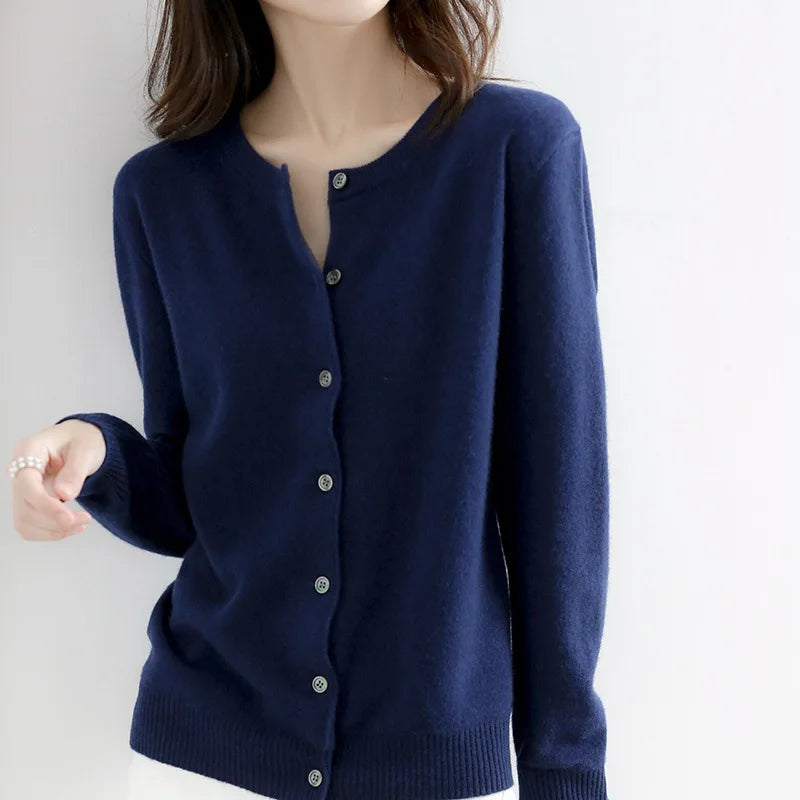 Cashmere Cardigan Soft Knit for Spring and Autumn