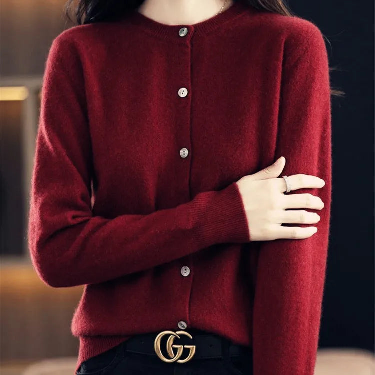Cashmere Cardigan Soft Knit for Spring and Autumn