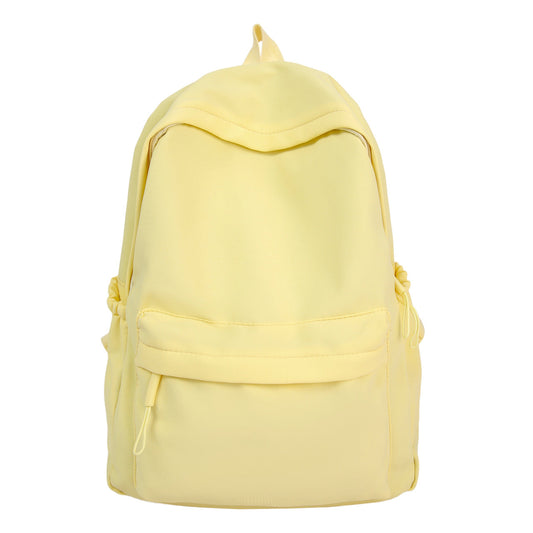 Casual Backpack with Flexible Side Pockets and Organized Compartments