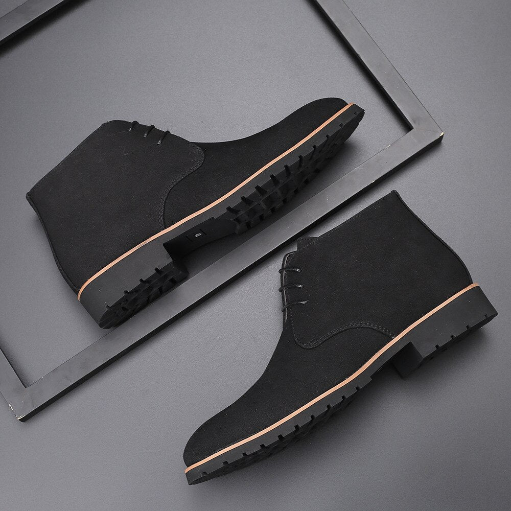 Casual Lace-Up Ankle Boots