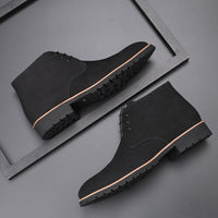 Casual Lace-Up Ankle Boots