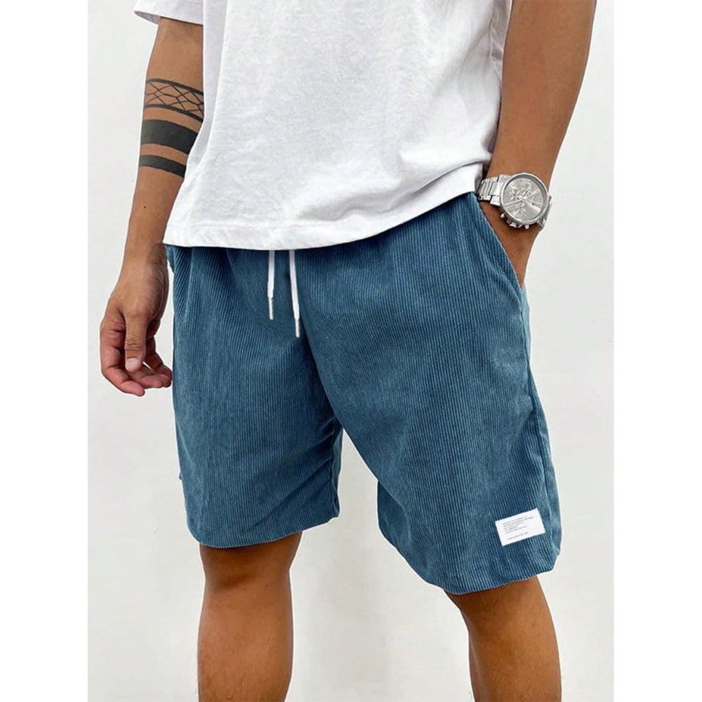 Casual Shorts with Side Pockets and Adjustable Waist