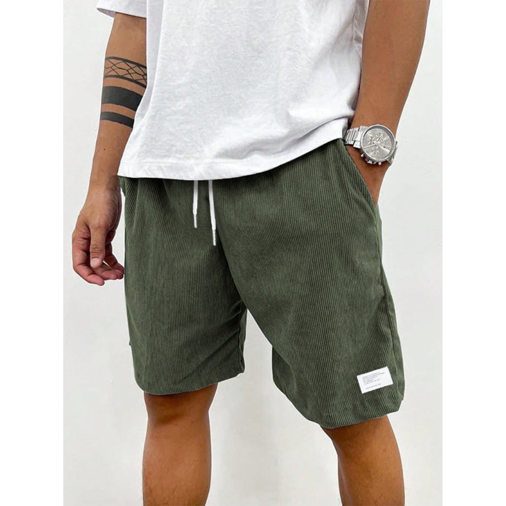 Casual Shorts with Side Pockets and Adjustable Waist