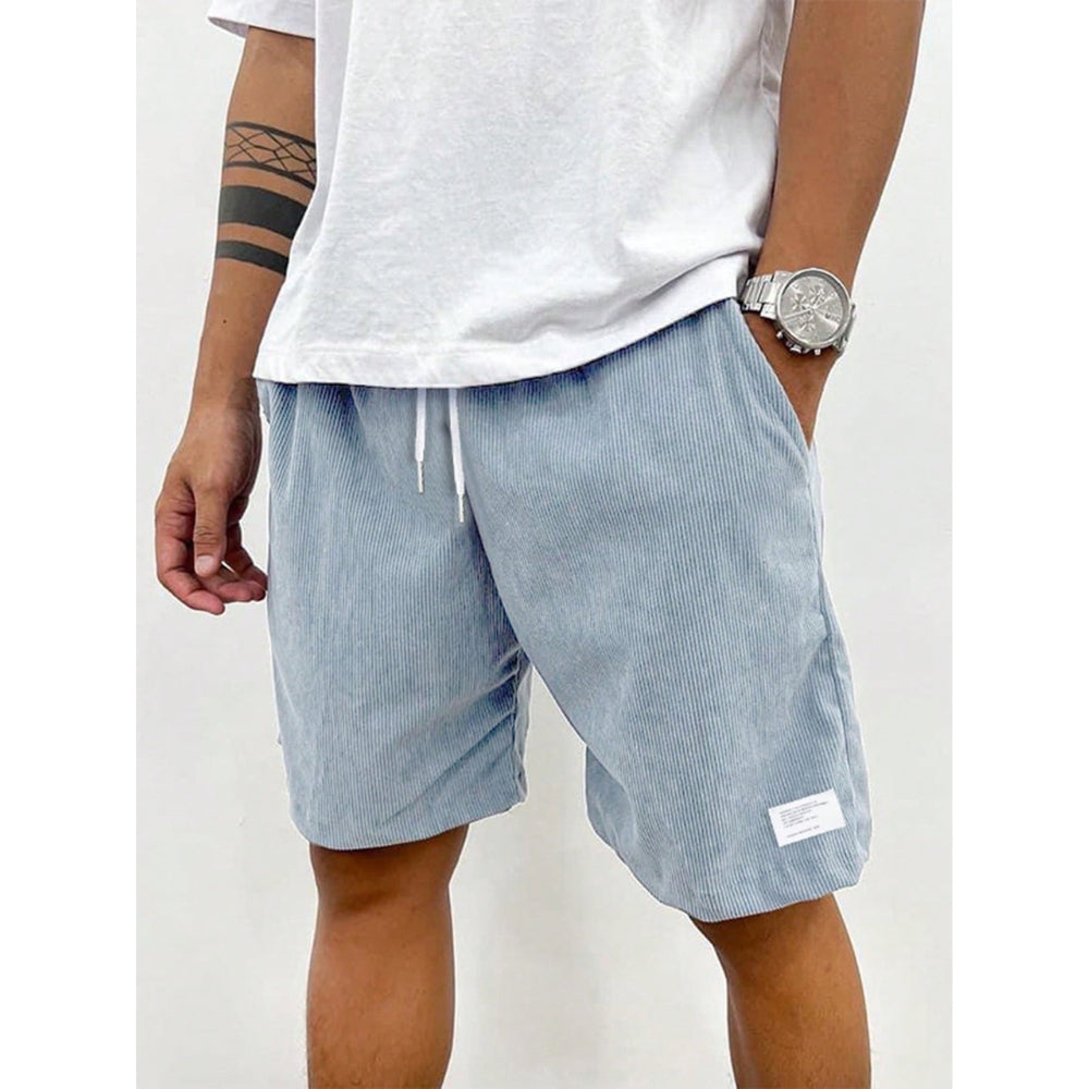 Casual Shorts with Side Pockets and Adjustable Waist