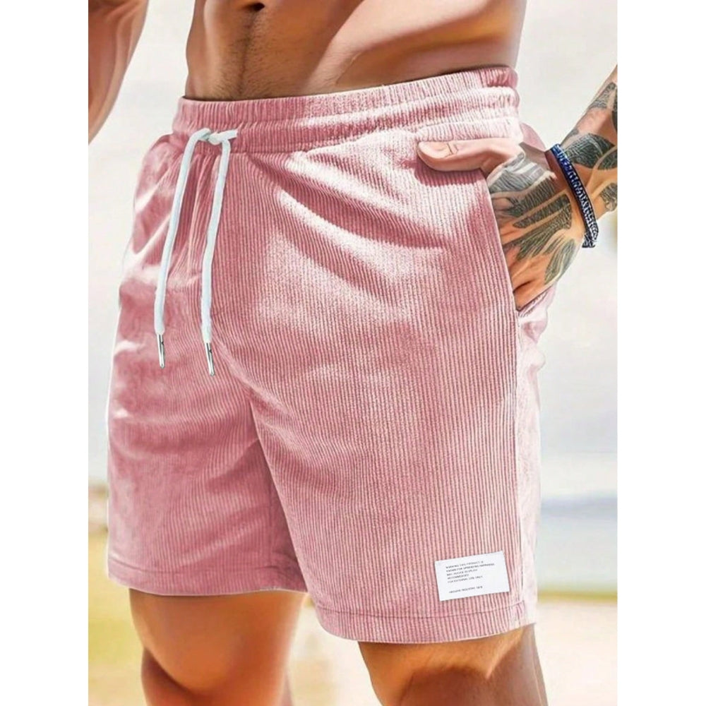 Casual Shorts with Side Pockets and Adjustable Waist