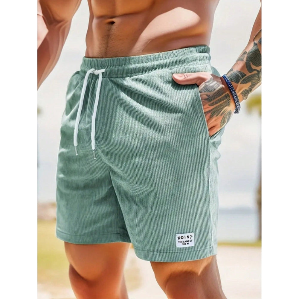 Casual Shorts with Side Pockets and Adjustable Waist